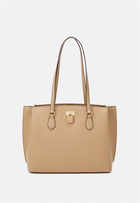 michael kors carmel|michael kors leather tote.